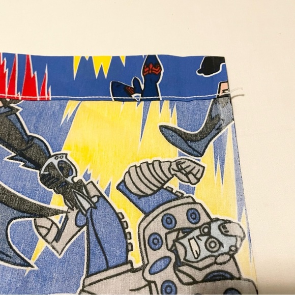 1996 DC Comics Batman and Robin Mr Freeze Twin Flat Sheet Bibb Company - Picture 15 of 16